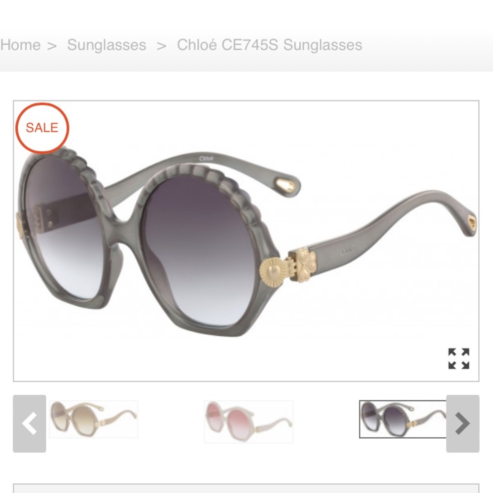 Chloe CE745S Grey Scallop Sunglasses